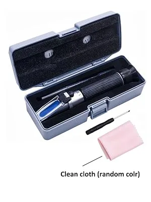 Salinity Refractometer for Aquarium, Marine Monitoring, Saltwater Testing, Dual Scale Salinity Tester 0-100 PPT& 1.000-1.070 Specific Gravity Saline Seawater Refractometer Hydrometer with ATC - Salinity tester