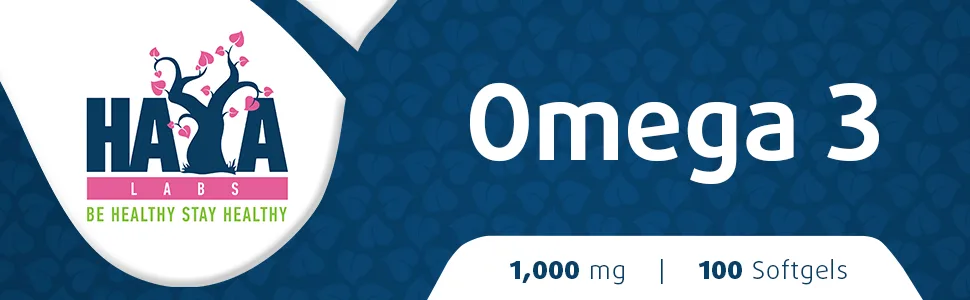 Haya Labs omega 3 1000mg 100 softgel - omega 3