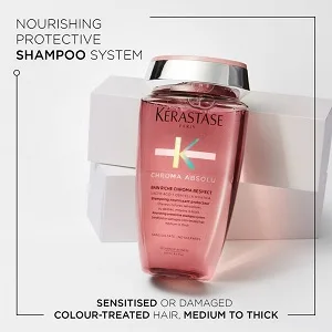 Kerastase Pack Chroma Absolu Bain Riche Shampoo 250 ml Chroma Absolu Strengthening Fondant 200 ml u - Kérastase Chroma Absolu Bain Riche Shampooing 250 ml, fondant fortifiant 200 ml et masque 200 ml