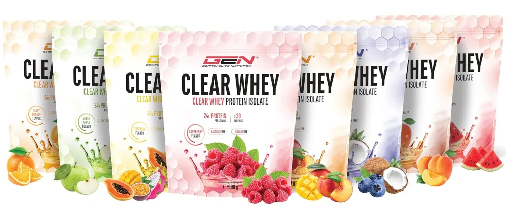 Clear Whey Isolate Protein Shake - Fruity & Refreshing Protein Shake - High Quality Whey Protein Isolate (900g Peach Mango) - product information 1