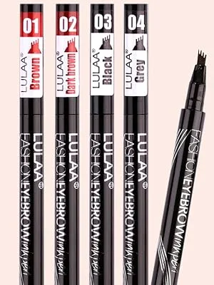 LULAA P-Beauty Waterproof Long Lasting Eyebrow Pencil 4 Colors 4 Tips - product information 2