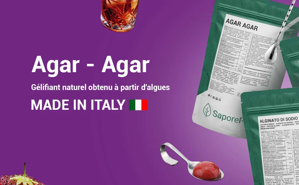 Agar Agar Powder 100 g - agar agar saporepuro gélifiant