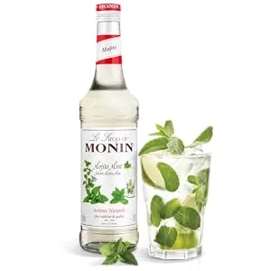 MONIN - Assorted Caramel Syrup and Vanilla Syrup for Coffee Cappuccino Latte and Hot Chocolate - Natural Flavors - 2x70cl - Sirop de mojito pour réalsier des cocktails avec ou sans alcool