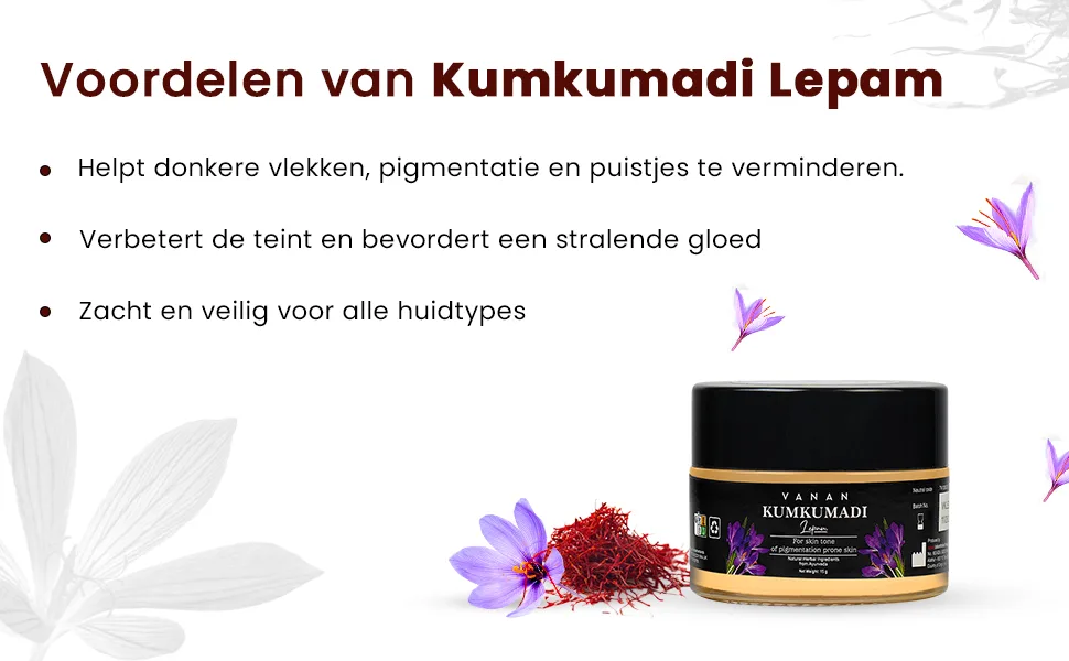 Vanan Kumkumadi Lepam - Advanced Ayurvedic Spot Treatment with Saffron and Turmeric - Effective Solution for Pigmentation and Age Spots - Dark Spots Helps Reduce Dark Spots - creme nuit
