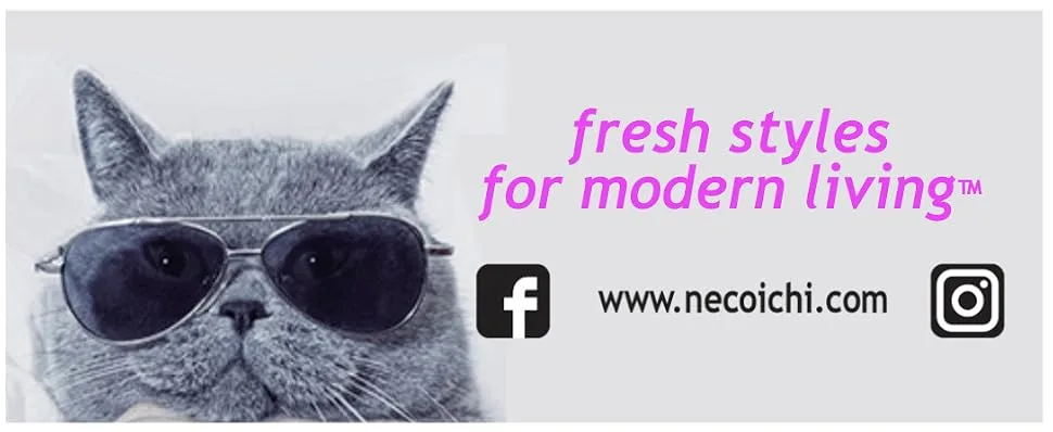 Necoichi Kimono Bow Tie Cat Collar Black - product information 4