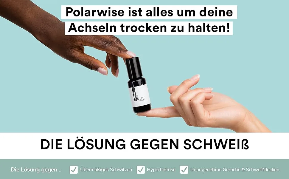 Polarwise Starter Skit Antiperspirant Deodorant Rollers: Stops Sweat Sweat Odor & Sweat Stains 100% - Prevents Excessive Sweating for Up to 7 Days - 2 Pack - Polarwise est tout pour garder vos aisselles au sec