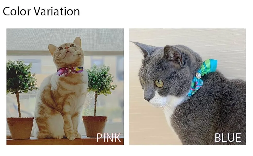 Elegant Ascot Cat Collar Pink - cat necoichi