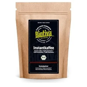 Biotiva Organic turmeric and ginger tea 250g - high quality dried turmeric root (Curcuma longa) and ginger root (Zingiber officinale) - Café instantané