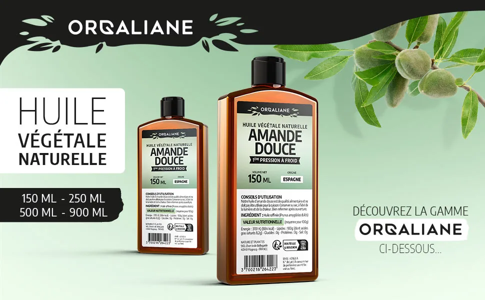 Sweet Almond Oil 900 ml 100% Natural Cold Pressed - image 1
