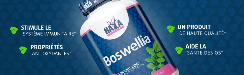 Haya Labs Boswellia 250mg 100 capsules - benfits