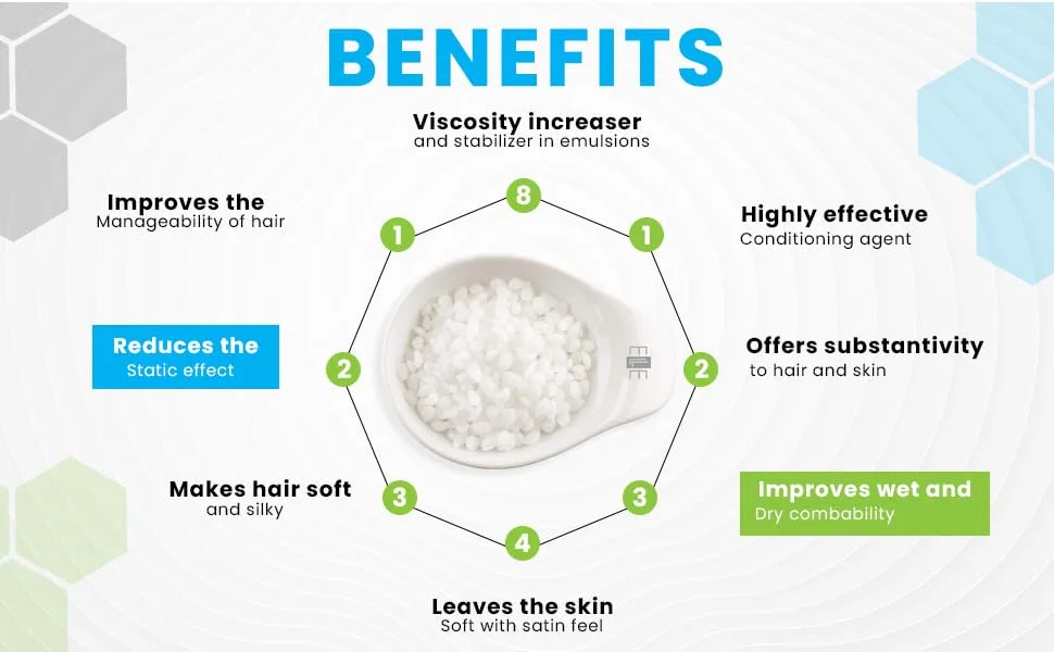 Vari-btms Emulsifier 25 gr - Natural origin | Use as an ingredient in cosmetics | Used in conditioners cream shampoos and hair masks. - Utilisé dans les revitalisants, les shampooings crèmes et les masques capillaires.