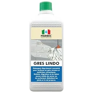Marbec LINDO 1LT GRES + MELAMINE PAD Detergent for cleaning porcelain stoneware degreases and does not contaminate the surface with greasy surfactants and rinsing agents. - product information 6