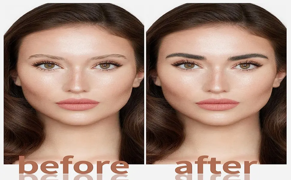 Eyebrow Powder Two-tone Eyebrow Powder for Enhancing Eyebrows Eyebrow Powder with Mirror for Neutral Eye Makeup (2#) - Eyeliner stylo
