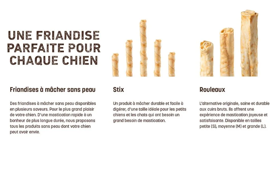 Earth Animal No Hide Stix Small Dog Chews with Natural Skinless Beef Long Lasting Chew Bones | Treats - No Hide