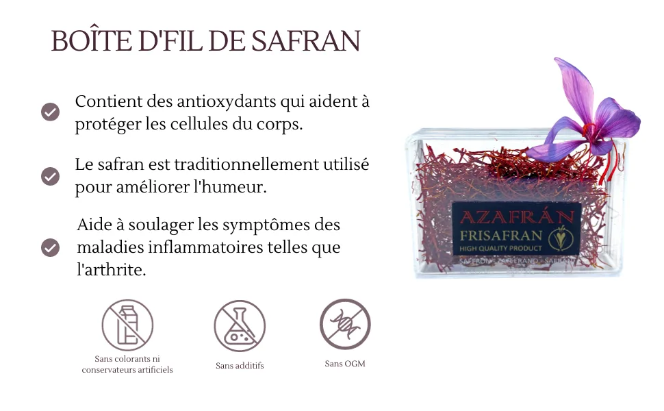 FRISAFRAN | Saffron Filaments 5g | Saffron in pistils | Saffron Yarn | Saffron | Organic Saffron | Organic Saffron | Saffron - saferann