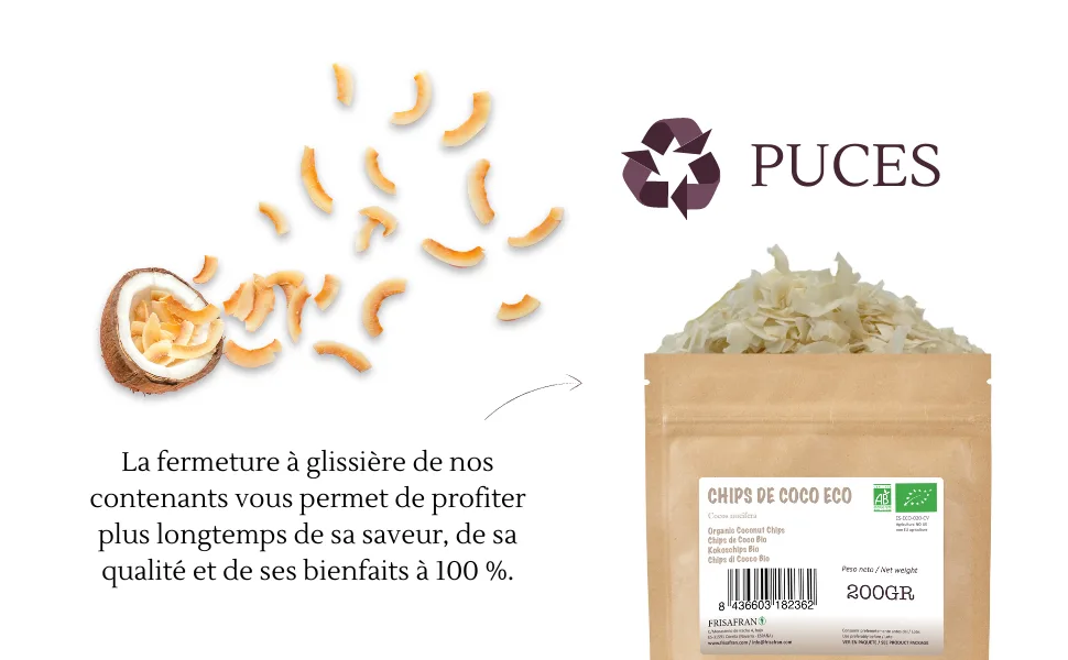 FRISAFRAN | Organic Dehydrated Coconut Chips | Sugar Free | Unroasted | 500g | Keto | Vegan | Glut Free | Healthy Snack - CHIPS 3