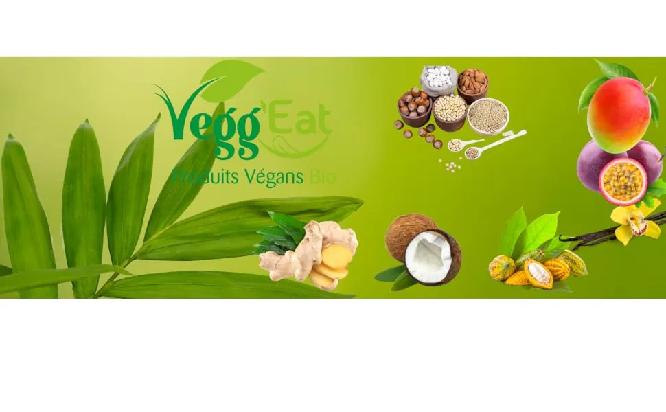 Vegg'Eat Granola Cocoa Nibs Vegan Natural Organic Ancestral Cereal - fruit