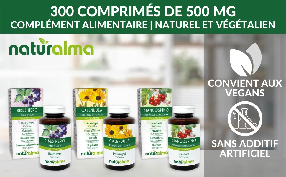 Milk thistle (Silybum marianum) herb and fruit Naturalma - 150 g - 300 tablets - dietary supplement - natural and vegan - 300 compresse linea