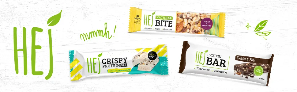 HEJ Natural FID58161 Crispy Bar Protein Bars - HEJ Natural