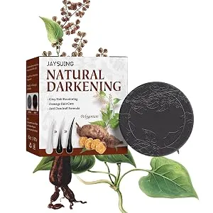 organic gray reverse shampoo natural organic conditioner soap hair coloring shampoo Polygonum Multiflorum shampoo soli shampoo(1/3/5pcs) - Barre de shampooing inversée grise biologique