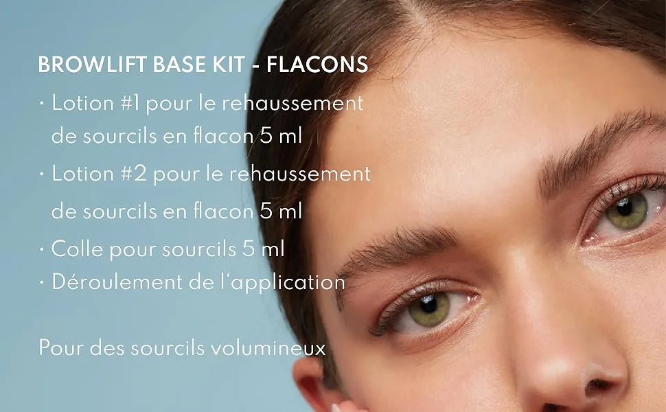 Augenmanufaktur Eyebrow Lift Kit - Browlift shapes & fixes eyebrows naturally long-lasting 3D effect (Base Kit Bottle) - product information 2