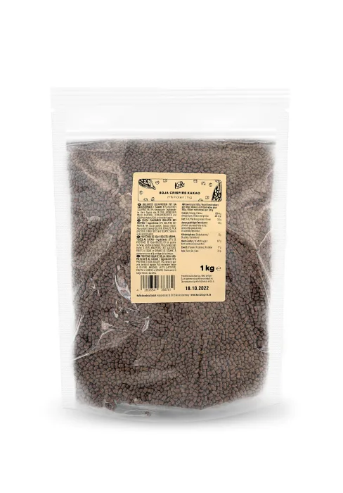 KoRo - Soy crispies 77% cocoa 1kg - High in protein - Crispy - Vegan - CRIS_010
