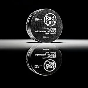 RedOne Aquatic Styling Wax Black 150ml | Extra Hold | For Men & Women | Long Lasting Shiny Look | Cherry Scent | Maximum Control Pack of 6 - redone black wax