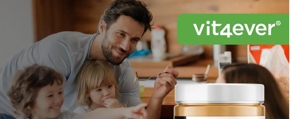 Honey Peanut Butter - 1kg Natural Peanut Butter with Honey - High Protein - Salt Free Peanut Butter  - Vit4ever
