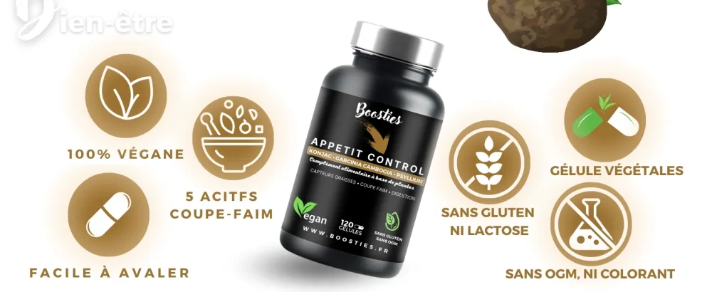 Konjac Fiber Glucomannan Garcinia Cambogia Psyllium Chromium Regulate Appetite Cholesterol Levels 120 Capsules Vegan - product information 7