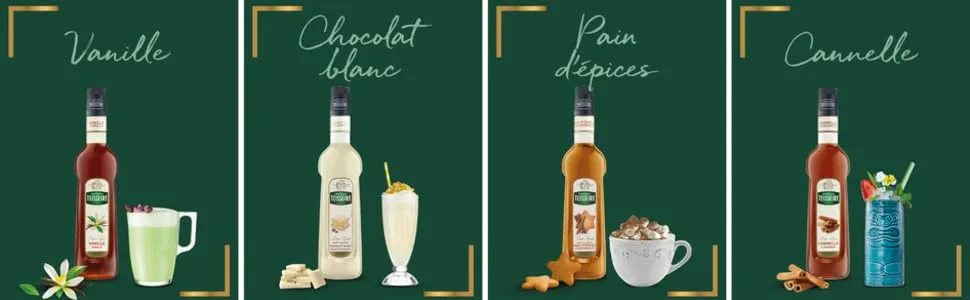 Mathieu Teisseire White Chocolate Syrup for Drinks Cocktails Mocktails Milkshakes Frapes Coffee Hot Chocolates 70cl Bottle - Mathieu Teisseire