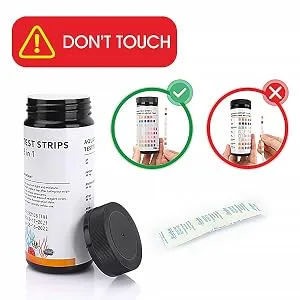 hygger 8-in-1 Aquarium Test Strips for Freshwater & Saltwater, Water Parameter Testing Ammonia Nitrite Nitrate Chlorine Hardness Carbonate Root PH Level Alkalinity 50-strip - product information 22