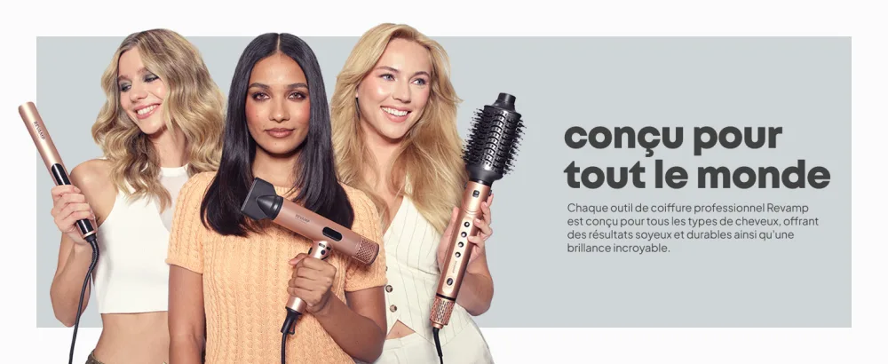 REVAMP 2-in-1 Beach & Volume Professional Hair Waver Ceramic Curling Iron Multifunctional for Voluminous Waves or Beach Waves - product information 2