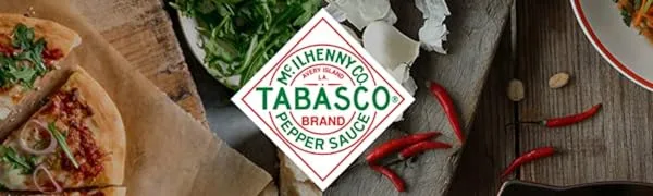 TABASCO Duo-pack: Original Red Pepper and Green Pepper Sauce - 2 glass bottles of sharp chili sauce (2 x 147ml) 100% natural - Logo Tabasco