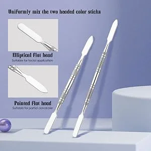 makeup blending makeup blending | Foundation tray with double-ended toning stick specular shine and fine grinding - Nail polish Firulab - Facile à nettoyer