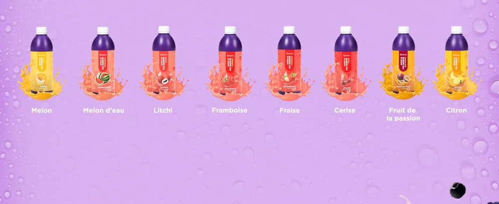 Bubble Tea Syrup 0.5 L Concentrated Lychee - SIROP DE THÉ À BULLES 0,5L CONCENTRÉ DE CERISE