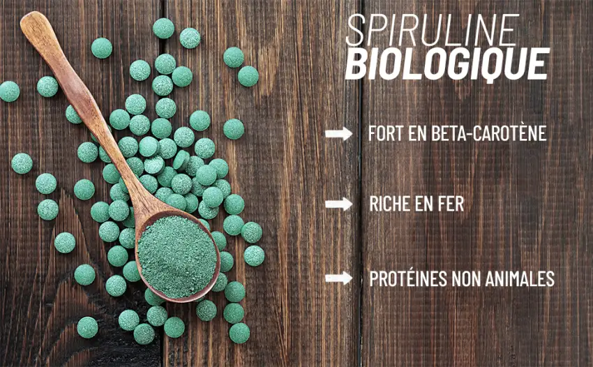 Organic Spirulina 500 mg - 1000 Tablets - product information 7