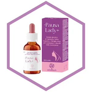 ERBOTECH Mother Pause Lady+ Tincture Mix Alcohol-Free Dilutable Drops Menopause Disorders Vegan Non-GMO Made in Italy 100 ml - product information 4