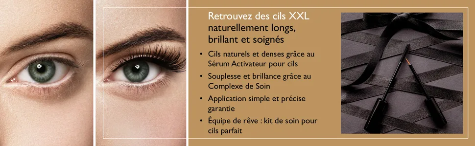JEUXLOR Eyelash Growth Serum 4 ml - Eyelash Care Complex 8 ml with Castor Oil and Vitamin E - en complément du sérum pour les cils ricin et à la vitamine E pour de beaux cils et sourcils sains