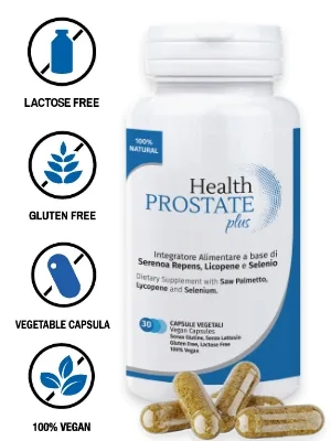 Health Prostate Plus Prostate and Urinary Tract Supplement with Serenoa repens Lycopene and Selenium 120g Box - product information 2