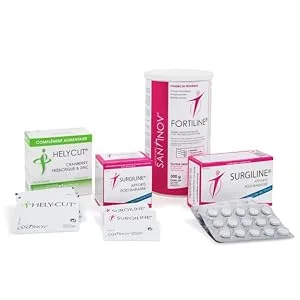 SANTINOV - SURGILINE - Post Bariatric Tablets - Sleeve Gastrectomy Bypass Gastric Ring - 2 Supplements in One: Vitamins and Minerals + Magnesium - gamme