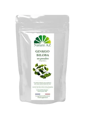 Ginkgo Biloba Powder | 100g Bag | Memory and Concentration | Micro-Circulation | Made in Occitania | Nature AZ - product information 2
