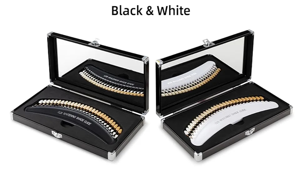 3D R-28 Professional Teeth Whitening Guide for Dentist Teeth Whitening Course Shade Guide with 28 Colors - 2 couleurs