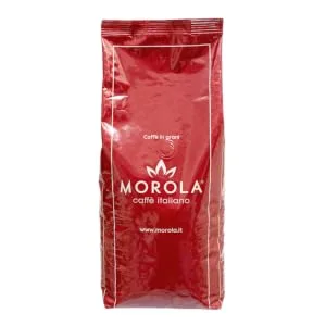 Morola Caff Italiano - Coffee Beans - Morola Decaffeinated Gold Blend - 500g Bag - 0.5kg Pack with One-Way Degassing Valve - Coffee Made in Italy - Morola Rosso / Rouge - Cafe en Grains 1kg