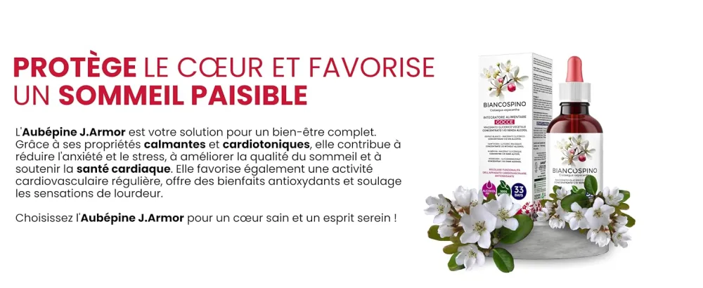 Jarmor Hawthorn Mother Tincture | Hawthorn Drops 100 ml | Regularity of Cardiovascular Function and Antioxidant | Promotes Re - tisane complement alimentaire complément alimentaire infusion sommeil circulation sanguine jambes