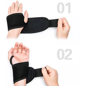 Wrist Brace 1 Pair Wrist Strap Right Hand and Left Hand Wrist Band Strength Training Suitable for protecting and relieving wr - bande poignet musculation