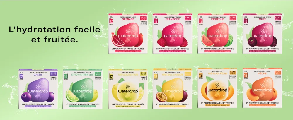 Microdrink waterdrop Set | Orange Lemon and Grapefruit|36 Sugar Free Effervescent Cubes for Water Flavoring| Fruit and Pla - vitamine effervescent, waterdrop, eau, waterdrop pastille cube boisson, waterdrop pastille