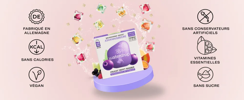 Microdrink waterdrop Set | Orange Lemon and Grapefruit|36 Sugar Free Effervescent Cubes for Water Flavoring| Fruit and Pla - vitamine effervescent, waterdrop, eau, waterdrop pastille cube boisson, waterdrop pastille