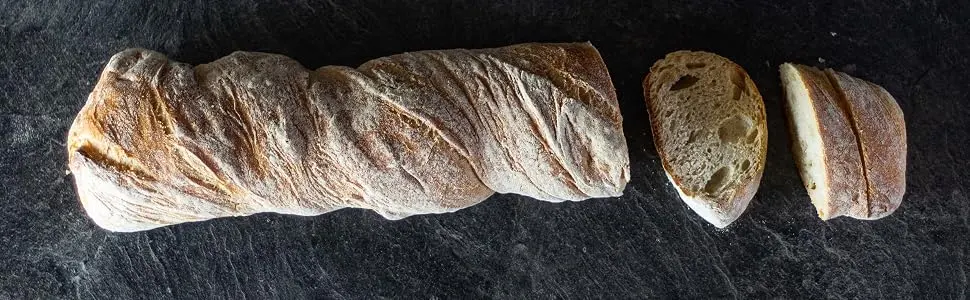 Vestakorn Artisan Bread Panaketa Bread 400g - fresh wheat bread - baked after 24 hours of resting - Baguette rustique