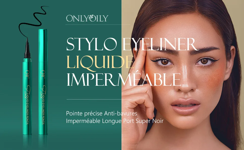 Onlyoily Black Waterproof Liquid Eyeliner Eye Liner Pencil Liquid Pen Precision Eyeliner Quick Dry Eye Makeup - Eyeliner