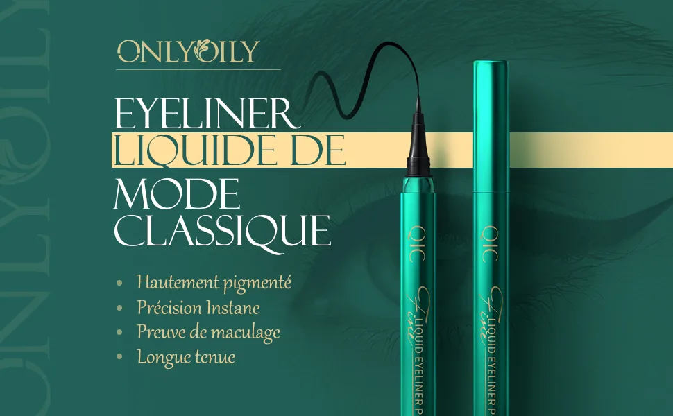 Onlyoily Black Waterproof Liquid Eyeliner Eye Liner Pencil Liquid Pen Precision Eyeliner Quick Dry Eye Makeup - Eyeliner